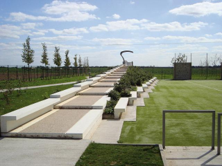 Mur vgtal inox Jardin d'Aubigny