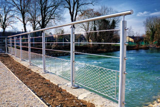 Passerelle inox de la Moline