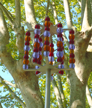 Jean-Michel Othoniel, les Lanternes de Ile Barbe, Rives de Sane
