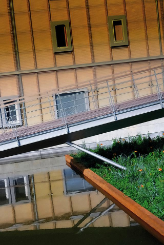 Habillage Corten Campus universitaire Troyes