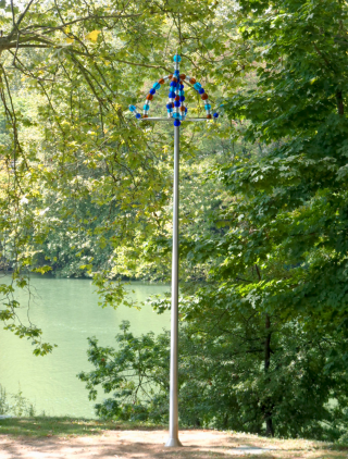 Jean-Michel Othoniel, les Lanternes de Ile Barbe, Rives de Sane