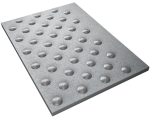 Dalle et clous podotactiles